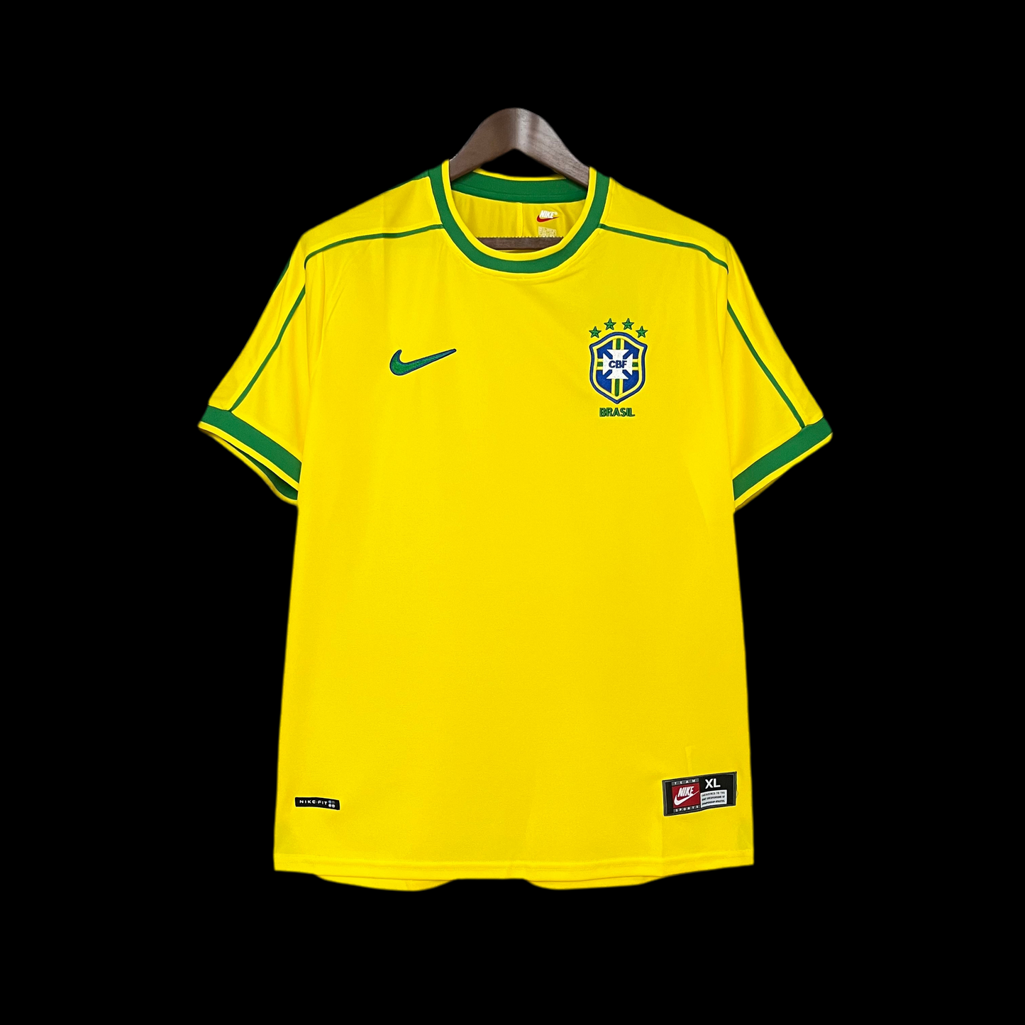 Retro Brazil 1998 Home Jersey